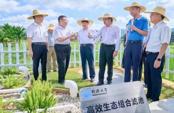海南省委書記馮飛、省長劉小明視察三亞資源化利用試點項目